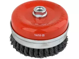 YATO taurinis šepetys pintas su plienine viela 125 mm M14