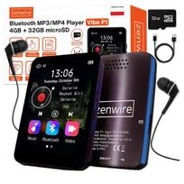 Odtwarzacz Przenośny Mp3 Mp4 Bluetooth Radio Fm Dyktafon Sd Słuchawki 36Gb Zenwire P1