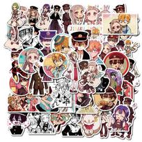 Anime tema 50 vnt. Tualeto Hanako-kun lipdukai kūrybingiems dekoravimo projektams 50pcs black