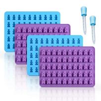 Silicone Mini Fudge Molds with Dropper Chocolate Fudge Molds Nonstick Food Grade Jelly Bear Cake Candy Tools Baking Molds