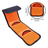 Hot Sale 3 Pockets Lens Filter Bag Camera Lens Filter Pouch For 82mm ND UV CPL Camera Lens Filter Holder Wallet Case oranžinė