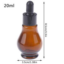 10/20/30ml Empty brown Glass Dropper Bottles with Pipette for Essential Oil