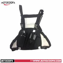 Black Multifunctional Double Shoulder Walkie-Talkie Chest Bag for Outdoor Sports Standard