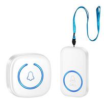 Belaidis vieno mygtuko avarinio signalizacijos ir pagalbos kvietimo nuotolinio valdymo pultelis senjorams 1 Necklace Button + 1 Receiver (White) white