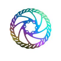 1 Set Road Bicycle Parts Bike Disc Brake Rotors 160Mm With Bolts Oil Slick Hydraulic Brake Fit For Mt200 blue