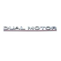JDFN3 ABS Dual Motor Letters Rear Boot Tailgate Trunk Logo Emblem Badge Car Sticker Decal for Tesla Model 3 Model X Model S Y