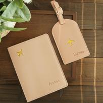 Personalized Artificial Leather Passport Holder Custom Name Foldable Lightweight Luggage Tag Ideal for Outings and Travel Gifts rožinė