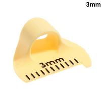 Siuvimo adatos matuoklis, Pirštų liniuotė, Siuvimo šablonas lygiam dygsniavimui, Pirštų apsauga, PASIDARYK pats dygsniavimo vadovas (Yellow,2mm) geltona