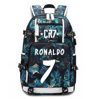 Football Star C Ronaldo, Ronaldo Surrounding Students School Bag Camouflage Backpack Leisure Travel Mountaineering Bag one size