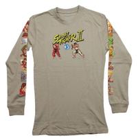 Street Fighter II New Adult T-Shirt Battle Power Move Group Back M