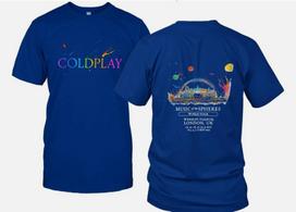 KARŠTA!!! Coldplay Vemblio stadionas. Londonas, JK 2026 m. koncertinis marškinėlis L