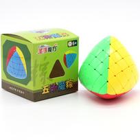 Shengshou 5x5 Rice Dumpling Cube 5x5x5 Sengso Magic Puzzle Cube 5x5 Pyramid -Shaped Cubo Mastermorphix Speed Magico green