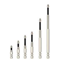 6/12Pcs High-Magnetic Screwdriver Drill Bits Set Strong Durability Widely Used Anti-Slip Drill Bits Precision Screwdriver Set 6pcs