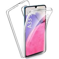 Case for Samsung Galaxy A33 5G - 360 Full Body Transparent Case Cover 2 Front and Back Parts Interlocking Phonillico® skaidri