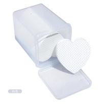 200pcs Disposable Lint-Free Cloth Heart-Shaped Makeup Remover Pads, Nail Polish Remover Cotton Pads, Soft Non-Woven Nail Polish Remover Cotton Pads balta