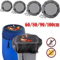 60/80/90/100CM Lauko tinklelis lietaus statinėms, vandens surinkimo kibirams, vandens rezervuarų apsaugai, sodo reikmenys Diameter 60cm gray