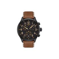 Tissot Sporto serijos kvarcinis laikrodis, atsparus vandeniui iki 100 metrų, juodas ciferblatas, nerūdijančio plieno korpusas, natūralios odos apyrankė T116.617.36.052.03 Comes with NBA Strap Box-Celtics