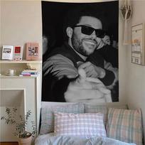 The Weeknd tematikos plakato gobelenas Gerbėjų palaikymo sieninė dekoracija vakarėliui Estetinis foninis audinys miegamojo sienų dekoravimui Gerbėjų dovana 74x94cm(29x37in)