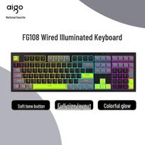 aigo FG108 Full-Size Wired Mechanical Feel Keyboard