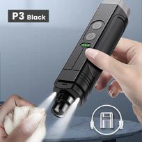 ROJECO P3 Electric Pet Nail Grinder Professional Dog Nail Clippers + 2 LED Light Rechargeable Cat Claw Nail Grooming Accessories (as the picture,P3)