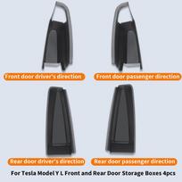 For 6-seater Tesla Model YL door handle storage box, Tesla Model Y Juniper front and rear 4 door storage boxes, 4pcs For Model YL