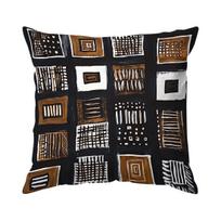 Geometric African Tribes Pillowcase Printed Polyester 40/45/50Cm Throw Pillowcover Decorative Sofa Cushion Pillowslip Home Decor Peach skin 18*18(CM)-1Pcs