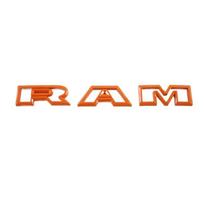 GXP1  For Dodge Ram TRX 2021-2023 Modified ABS Car Front Grille Emblem Bonnet Hood Letter Badge Stickers Auto Accessories oranžinė