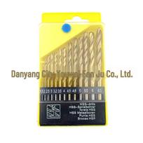 13-Piece Titanium Twist Drill Set 1.5-6.5mm for Wood & Plastic Twist Drill Set - Boxed