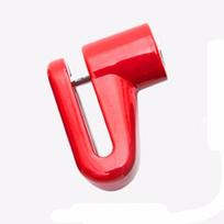 Motorcycle Security Anti Theft lock Motorcycle Bicycle Moped Scooter Disk Brake Rotor Lock raudona