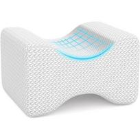 Memory Foam Knee Pillow Back Support Align Spine Pregnancy Body Pillows for Side Sleepers for Orthopedic Sciatica Back Leg Hip white