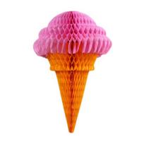 Reusable Multi-functional Fashionable Indeformable Party Birthday Baby Shower Party Ice Cream Centerpiece Ice Cream Centerpiece yellow