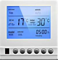 Modbus RTU485 Central Control Panel LCD Thermostat for Fan Coil Air Conditioning