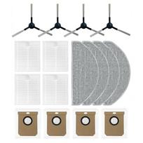 A65T-For Roidmi Eve CC/SDJ12RM Robot Vacuum Replacement Accessories Side Brush Hepa Filter Mop Cloth Dust Bag
