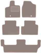 Beige velour floor mats for: Chrysler Town&Country IV 7-seater (2008-2016)