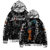 FASHION Women/Men's DRAGON BALL SUPER Anime Pullovers Graphic Printed Casual Sports Hoodies Sweatshirts XS