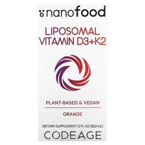 Codeage, Liposomal Vitamin D3+K2, Orange Flavor, 59.2ml (2fl oz)
