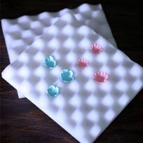 2Pcs New Baking Tool Fondant Dry Flower Sponge Mats Cake Decorating Foam Pad