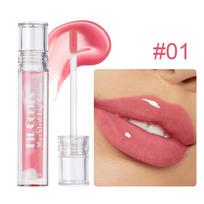 Fit Colors Marbled Mirror Lip Gloss, 5 Vibrant Shades, Moisturizing Hydrating Long-Lasting Liquid Lipstick, Non-Sticky Formula