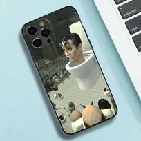 Parody memeS Skibidi Toilet Phone Case Silicone Soft For IPhone 17 16 15 14 13 12 11 X XR Plus Pro Max Plus iPhone17 gray