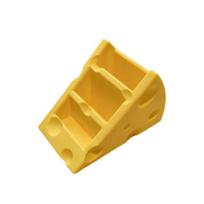 Remote Control Holder with 3 Compartments 3D-Printed Cheese-Shaped Desk Organizer for Table Nightstand Home Office geltona
