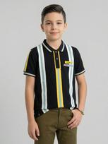 Monte Carlo Boy Regular Fit Black Tshirt 4-5 Years juoda