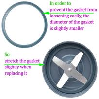 CYCLI-Replacement For Nutribullet 600W 900W Blender Blade Parts Blender Including Extractor Blade Gasket Shock Pad And Gear