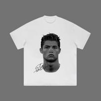 Didelės galvos Ronaldo Unisex marškinėliai, Ronaldo vintažiniai Unisex marškinėliai, Unisex futbolo marškinėliai L