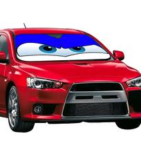 Anime L-žaibas M-Makvynas Akys Automobilio Saulės Skydelis Priekinio Stiklo Vairuotojo Pusės Langas 70x130cm Saulės Skydelis Saulės Apsauga Langų Rėmas Dovanų Naujiena z2