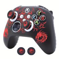 1PCS Silicone Protective Skin Case Rubber Sleeve Cover Shell with 2 Thumb Grips for Xbox Series S X Controller Game Accessories only Skin Case