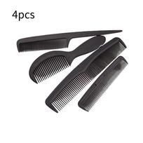 Premium Black Hair Styling Comb Set 4 Pieces Plastic Hair Comb Professional Quality juoda
