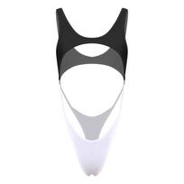 Women’s Swim Bodysuit O Ring Detail Sleeveless Cutout Cheeky Thong One Piece for Pool Sunbathing Beach S