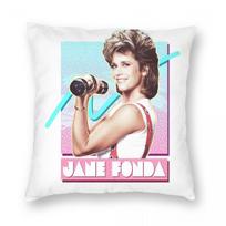 Jane Fondas Workout Square Pillowcase Polyester Linen Velvet Pattern Zip Decorative Pillow Case Home Cushion Cover 30x30cm