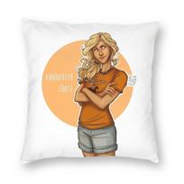 Annabeth Chase Percy Jackson Square Pillowcase Polyester Linen Velvet Creative Zip Decorative Throw Pillow Case Home Cover 30x30cm
