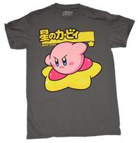 Kirby New Adult T-Shirt - Star Riding Kanji Kirby Inage S